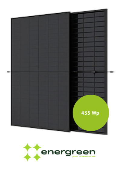 Zwart Energreen Solar 435 WP zonnepaneel van Apsolar